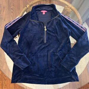 Lilly Pulitzer velour jacket size Medium